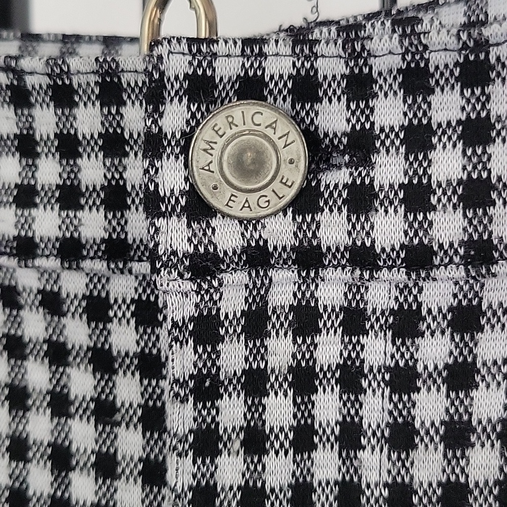 American Eagle Pants, 6, Black/White Checker. - Picture 2 of 13